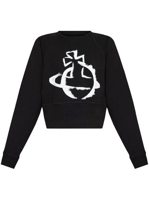 Stencil Athletic - Felpa nera VIVIENNE WESTWOOD | 1I01000YJ006ON401